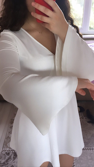 Diğer Beyaz kısa elbise
