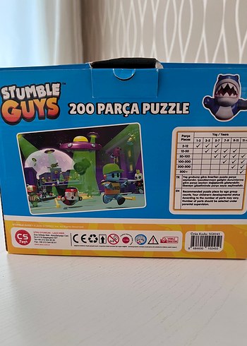 Stumble Guys 200 Parça Renkli Puzzle - Görsel 3