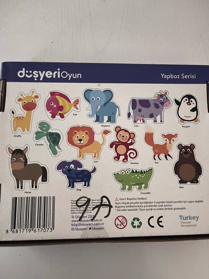 İlk Yapbozum Hayvanlar - Görsel 2