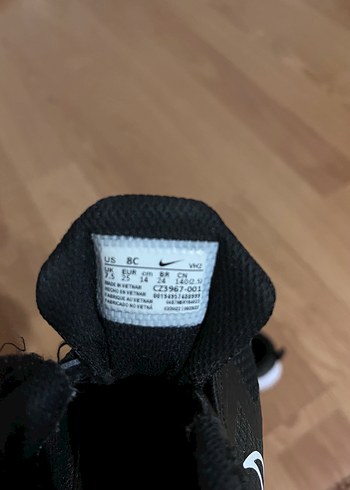 Siyah Erkek Çocuk Spor Ayakkabı Velcro - Görsel 4