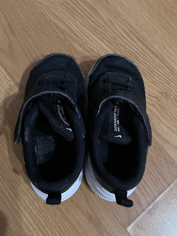 Siyah Erkek Çocuk Spor Ayakkabı Velcro - Görsel 2