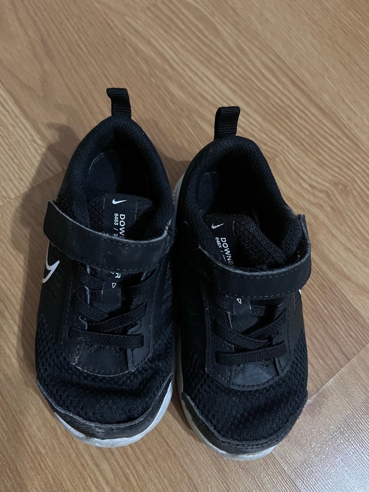 Siyah Erkek Çocuk Spor Ayakkabı Velcro - Görsel 3