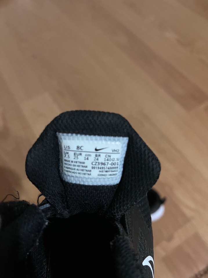 Siyah Erkek Çocuk Spor Ayakkabı Velcro - Görsel 4