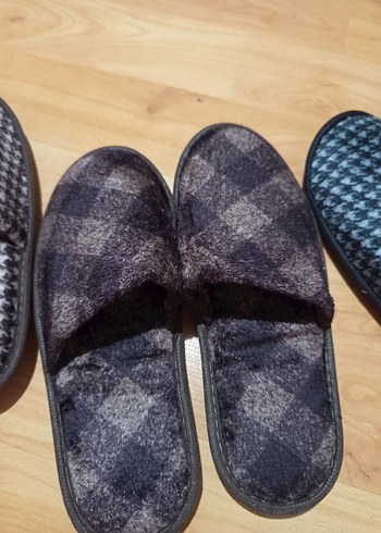 Erkek Örgü Desenli Ev Terliği Gri - Görsel 4