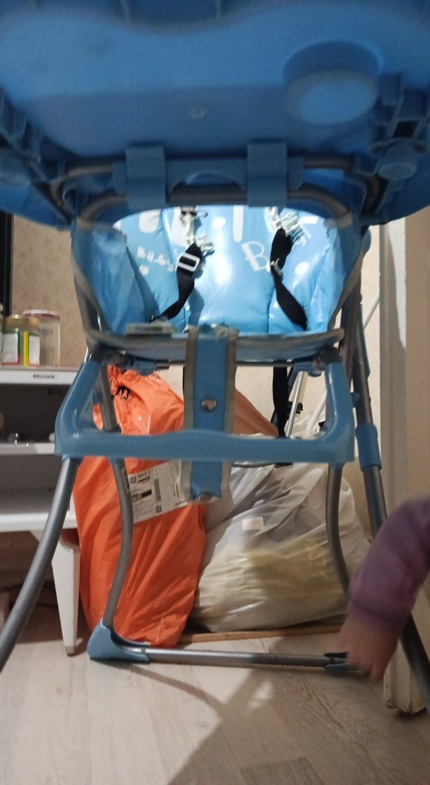 Bebek için Mavi Mama Sandalyesi - Görsel 3