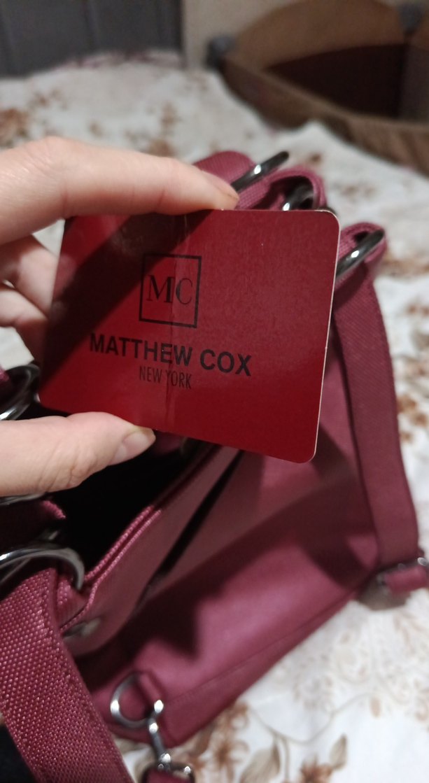 Bordo Deri Fermuarlı Kadın Çanta - Görsel 4