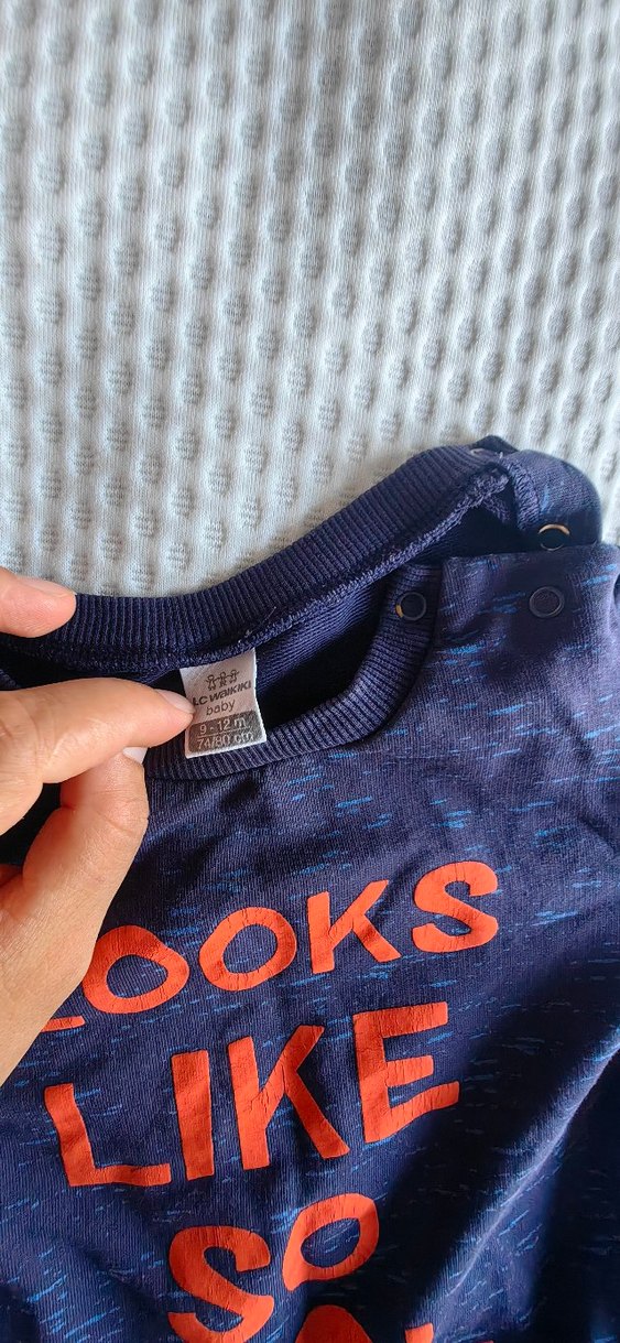 Uzun Kollu Sweatshirt Bebek Body - Görsel 3