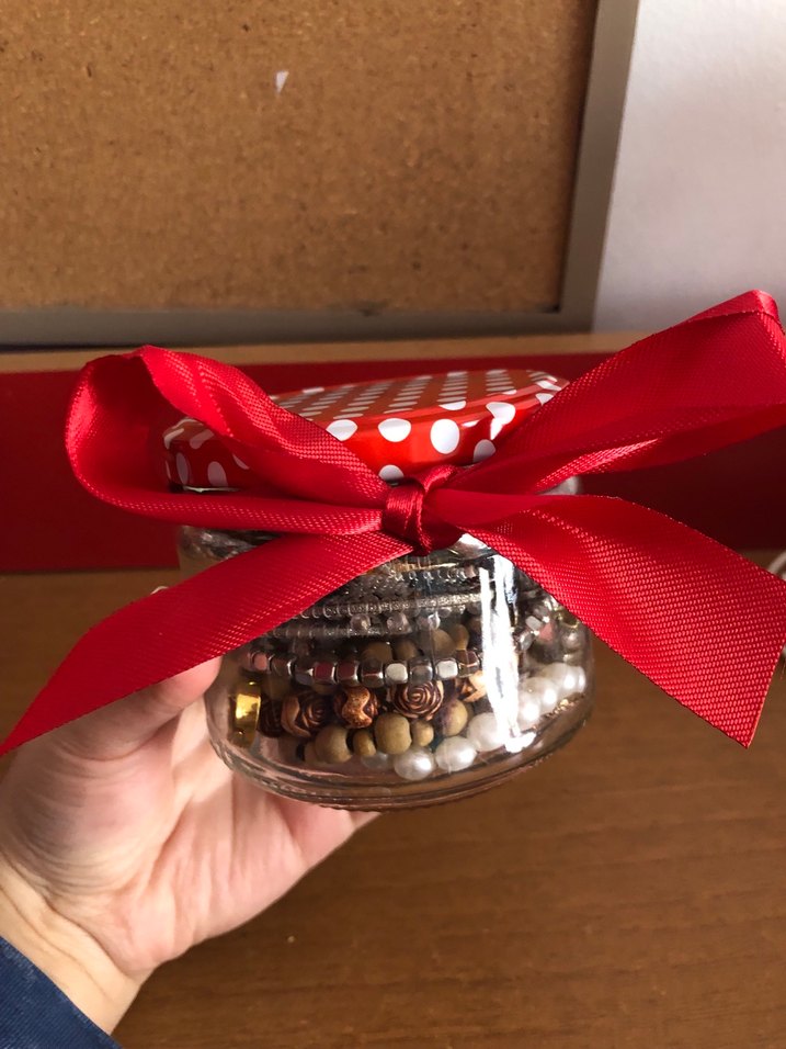 Puantiye Kapaklı GİZEMLİ TAKI KAVANOZU - Görsel 2