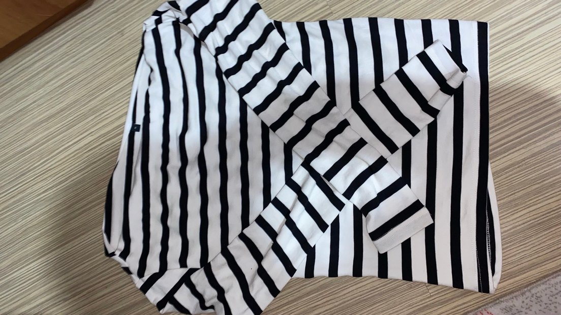 Uzun Kollu Çizgili Kadın Bluz - Görsel 4