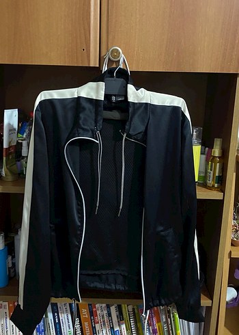 Fermuarlı Siyah Spor Ceket - Görsel 2