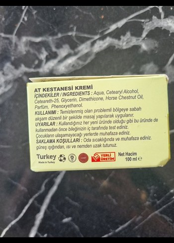 Diğer Organic Life At Kestanesi Kremi 100 ml