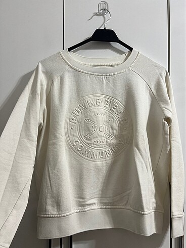 Pull&Bear Beyaz Sweatshirt