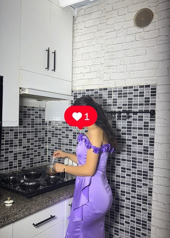 Zara Mor Drapeli Uzun Abiye Elbise
