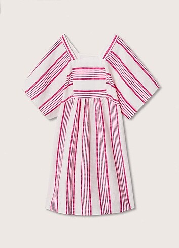 Çizgili Kaftan Elbise