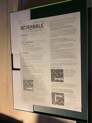 Diğer scrabble kutu oyunu