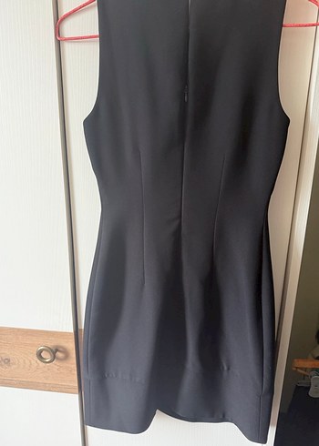 Siyah Payetli Straplez Midi Elbise - Görsel 2