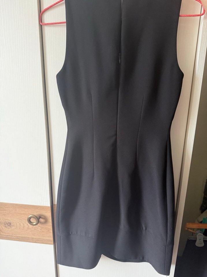 Siyah Payetli Straplez Midi Elbise - Görsel 2