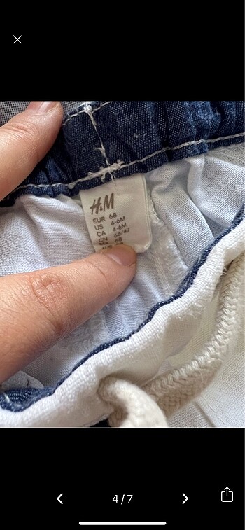 3-6 Ay Beden beyaz Renk H&M erkek bebek takım