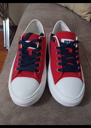 38 Beden U.S. Polo Assn. Kadın Renkli Spor Ayakkabı