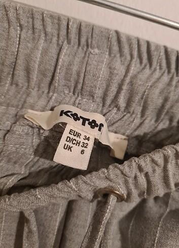 34 Beden Lastikli kumaş pantolon