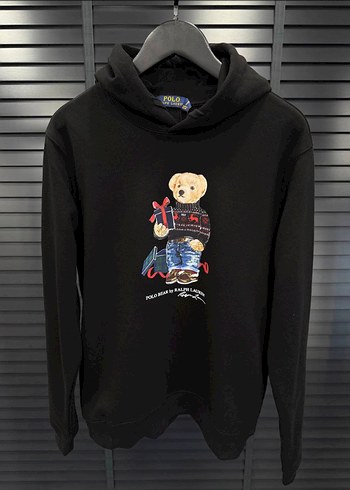 Beyaz Polo Bear Baskılı Erkek Sweatshirt - Görsel 3