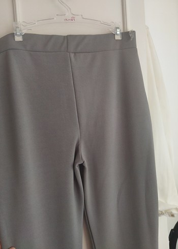 xl Beden gri Renk Gri Nervürlü Pantolon