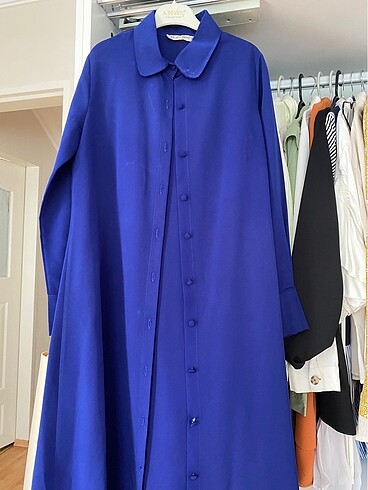 Saks mavi tunik
