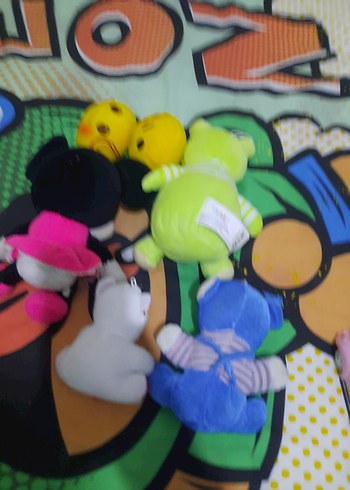 Renkli Peluş Oyuncak Seti
