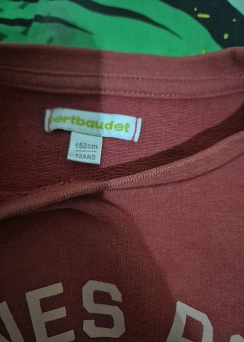 xs Beden Kırmızı Baskılı Kadın Sweatshirt