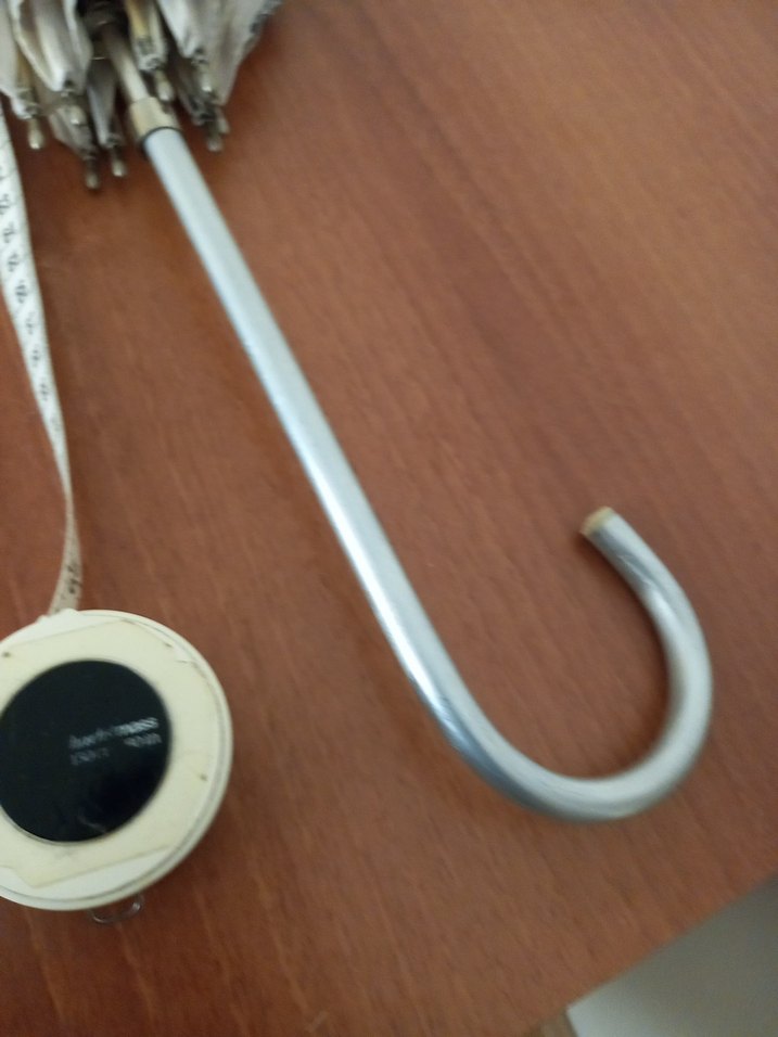 Bej ve Gri Fiyonk Detaylı Kadın Şemsiye - Görsel 4