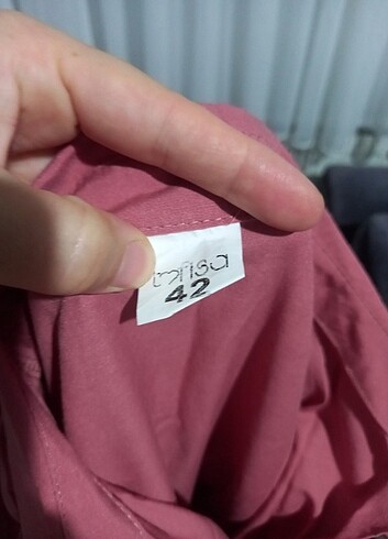 42 Beden pembe Renk Gömlek Tunik