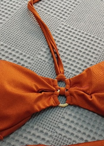 Trendyol & Milla Parlak Kahverengi Bohem Bikini Takımı