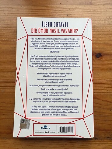 Bir Ömür Nasıl Yaşanır İlber Ortaylı birinci baskı