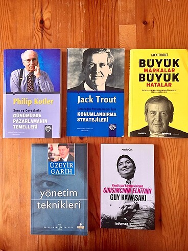 Satış pazarlama iş dünyasına ait kitaplar