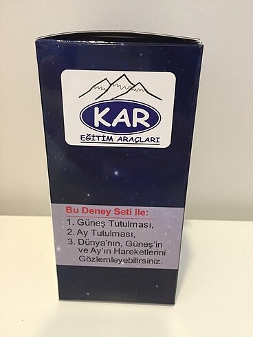  Beden Güneş Dünya Ay Modeli