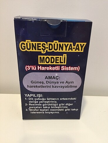  Güneş Dünya Ay Modeli