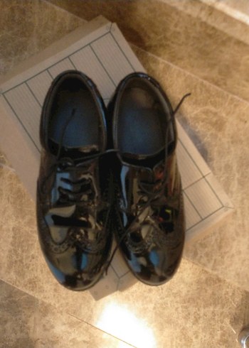 Klasik Siyah Rugan Ayakkabı Tokalı - Görsel 5