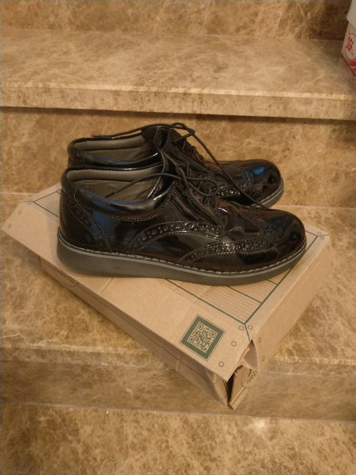 Klasik Siyah Rugan Ayakkabı Tokalı - Görsel 4