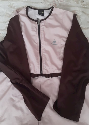 adab 4 parça tesettür mayo XL pembe ve kahverengi