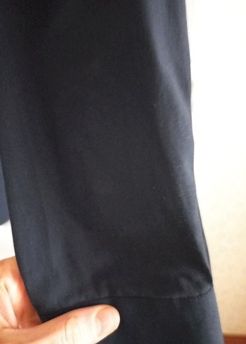 Lacivert Erkek Keten Gömlek - Görsel 2