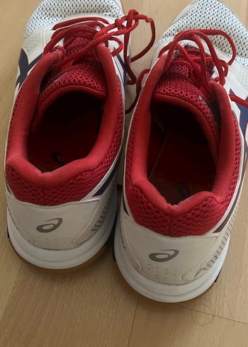 Beyaz Atletik Bağcıklı Asics Spor Ayakkabı - Görsel 4