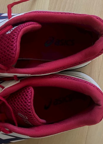 Beyaz Atletik Bağcıklı Asics Spor Ayakkabı - Görsel 3