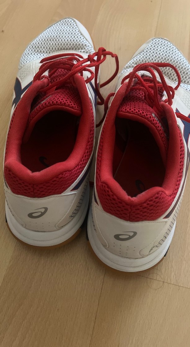 Beyaz Atletik Bağcıklı Asics Spor Ayakkabı - Görsel 4