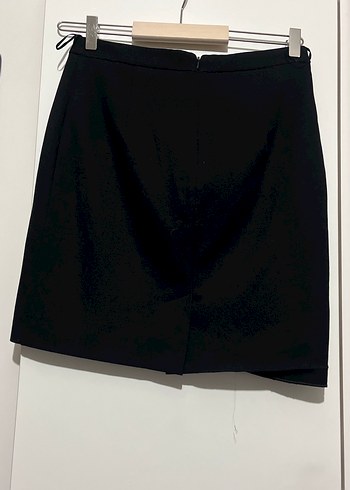 Düz Siyah Mini Etek - Görsel 2