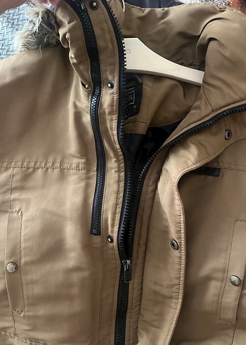 Kahverengi Kapüşonlu Erkek Mont - Görsel 7