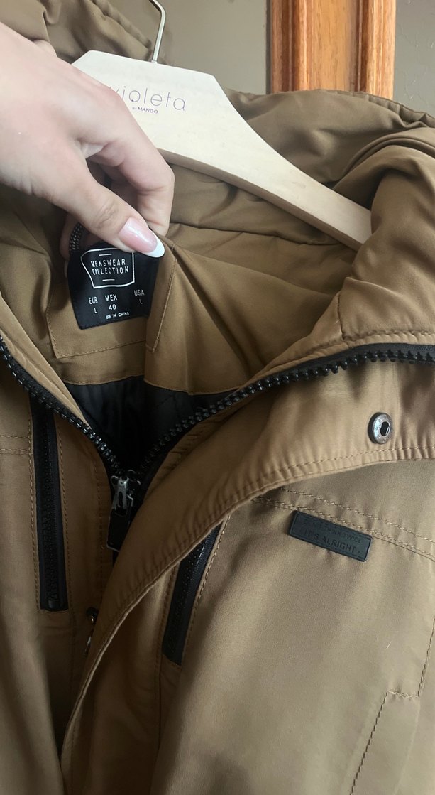 Kahverengi Kapüşonlu Erkek Mont - Görsel 5