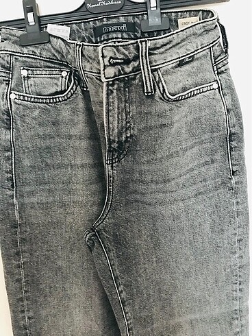 xs Beden gri Renk Gri mom jeans