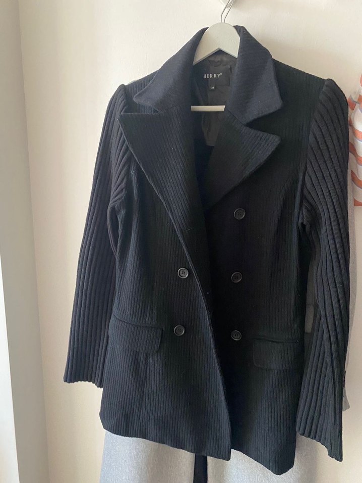 Siyah  Kadın Kaban - Görsel 4