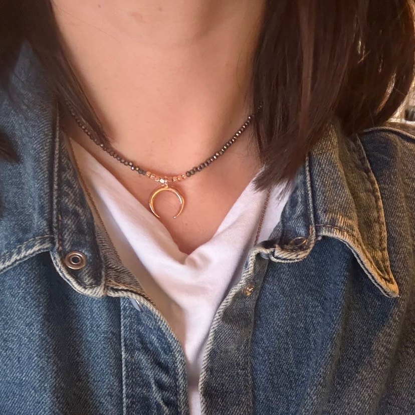 Uzun Zincir Detaylı Altın Kolye - Görsel 5