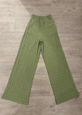 Diğer Rahat Ve Sik Adacayi Yesili Bol Paca Pantolon